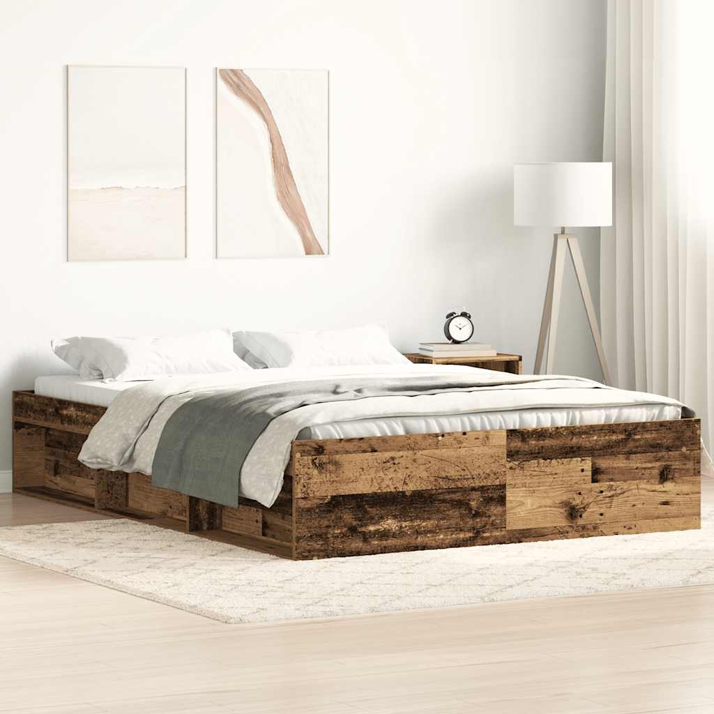 Bed Frame Without Mattress Engineered Wood