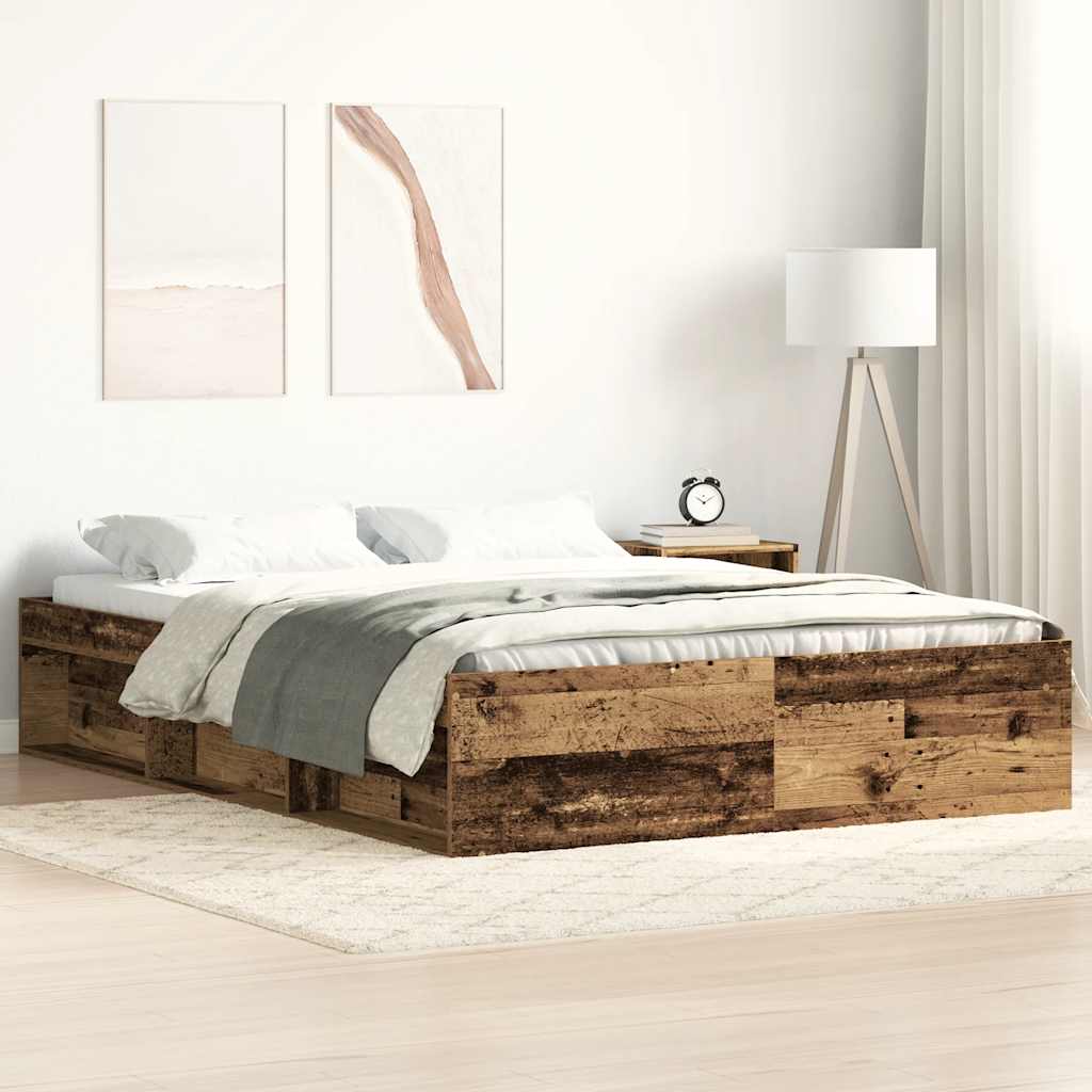 Bed Frame Without Mattress Engineered Wood