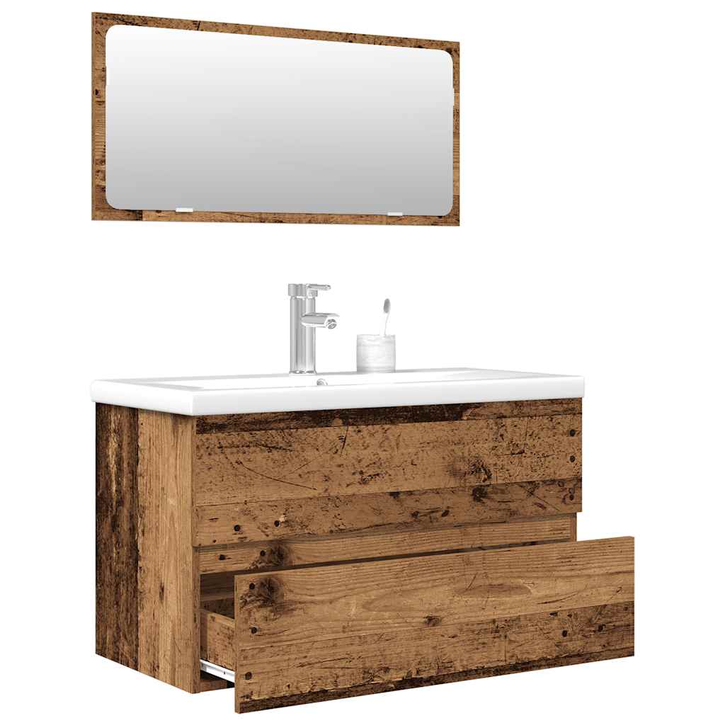 Bathroom Furniture Set | , White | Engineered Wood | Medium