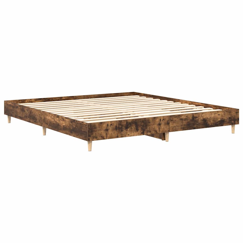 Bed Frame Engineered Wood Plywood Double