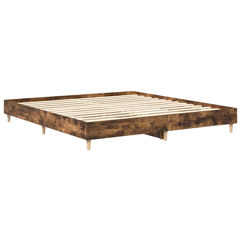 Bed Frame Engineered Wood Plywood Double
