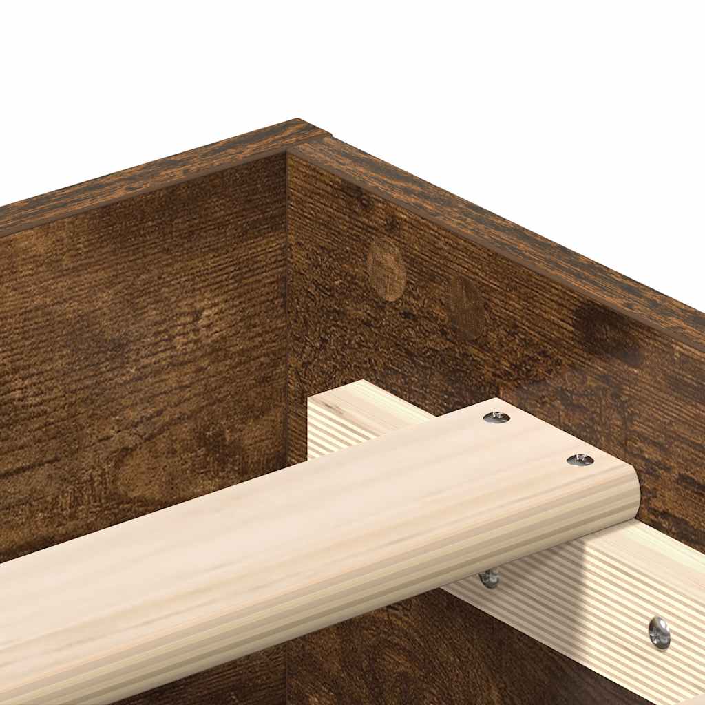 Bed Frame Engineered Wood Plywood Double