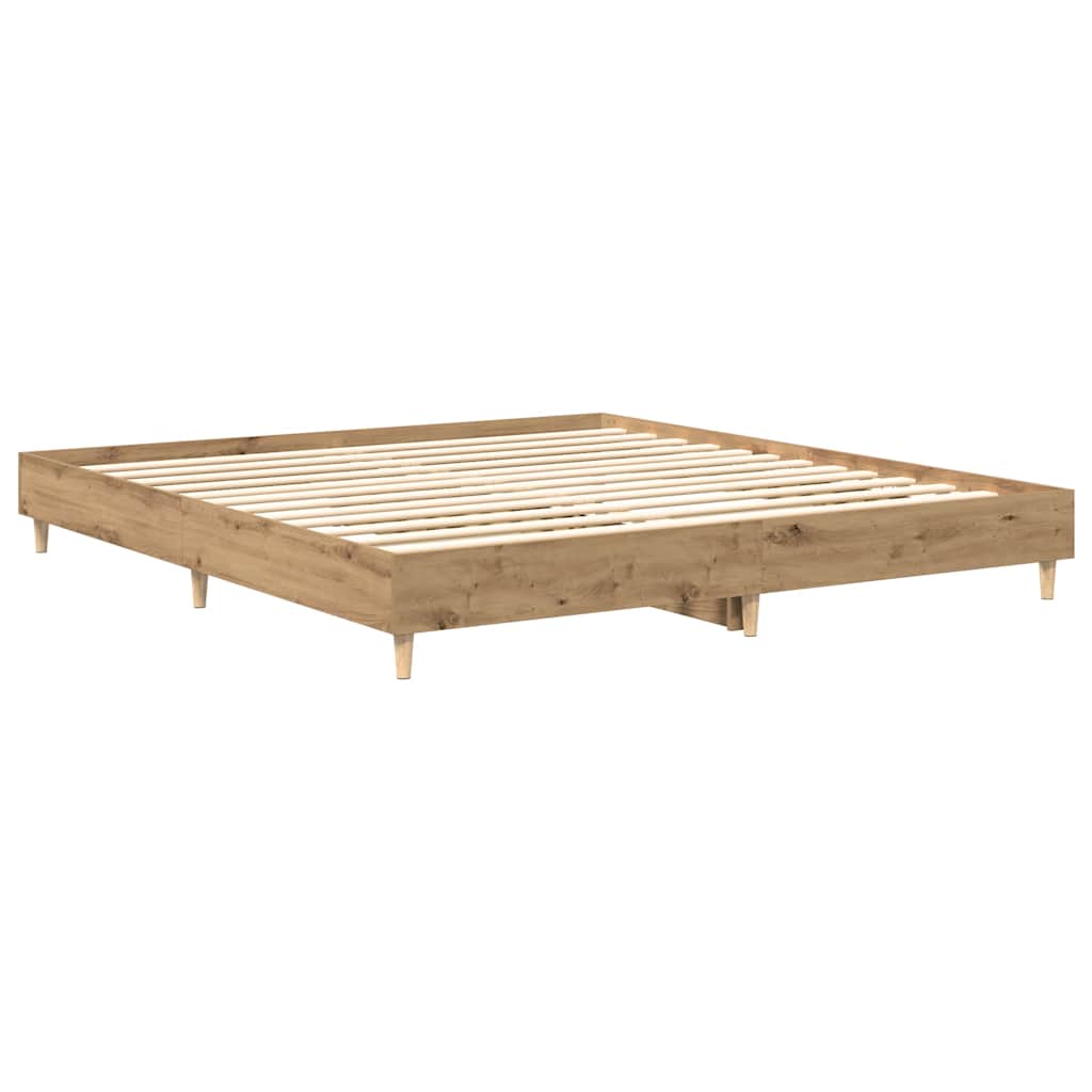 Bed Frame | Artisan Oak | Engineered Wood, Solid Pine Wood, Plywood