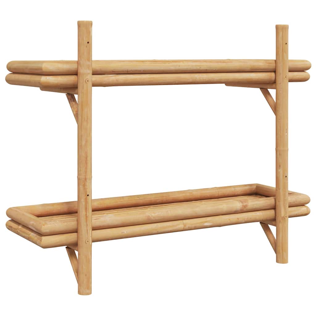 Wall Shelf With Shelf Wall-Mounted Brown 75 X 26 X 60 Cm Bamboo