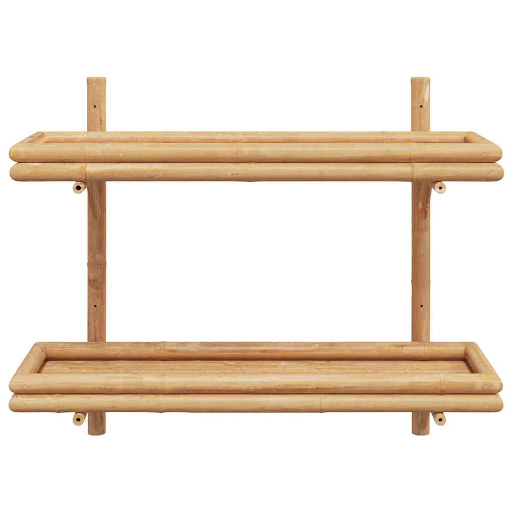 Wall Shelf With Shelf Wall-Mounted Brown 75 X 26 X 60 Cm Bamboo