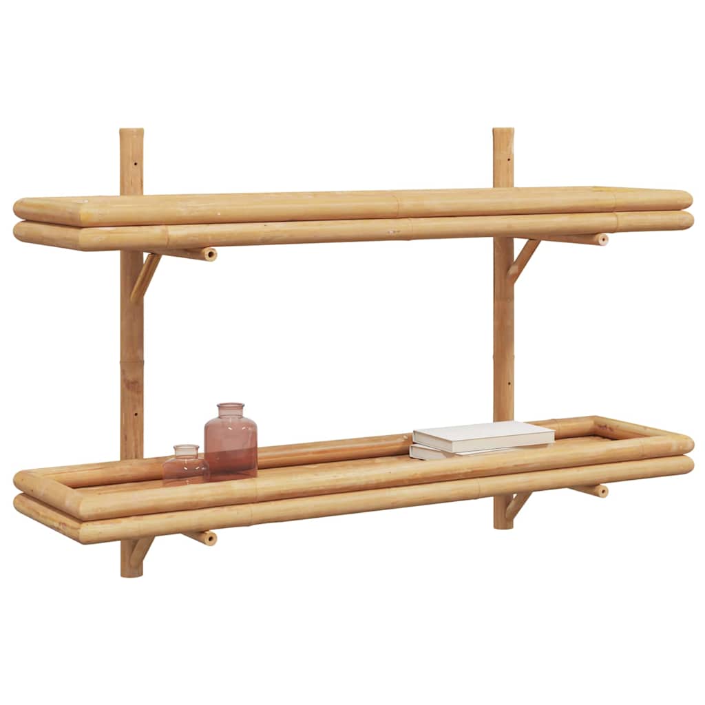 Wall Shelf With Shelf Wall-Mounted Brown 75 X 26 X 60 Cm Bamboo