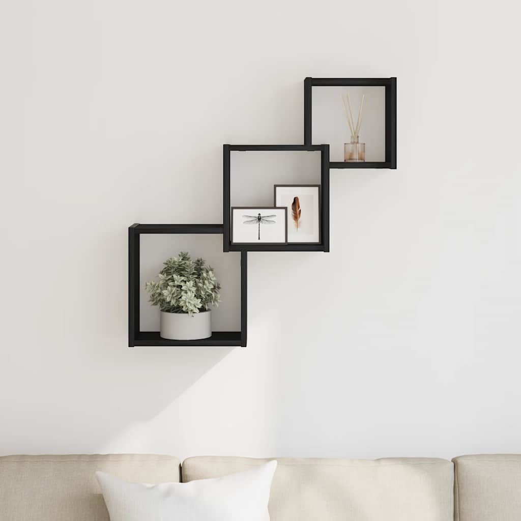 Wall Cube Shelves 68X15X68 Cm Engineered Wood