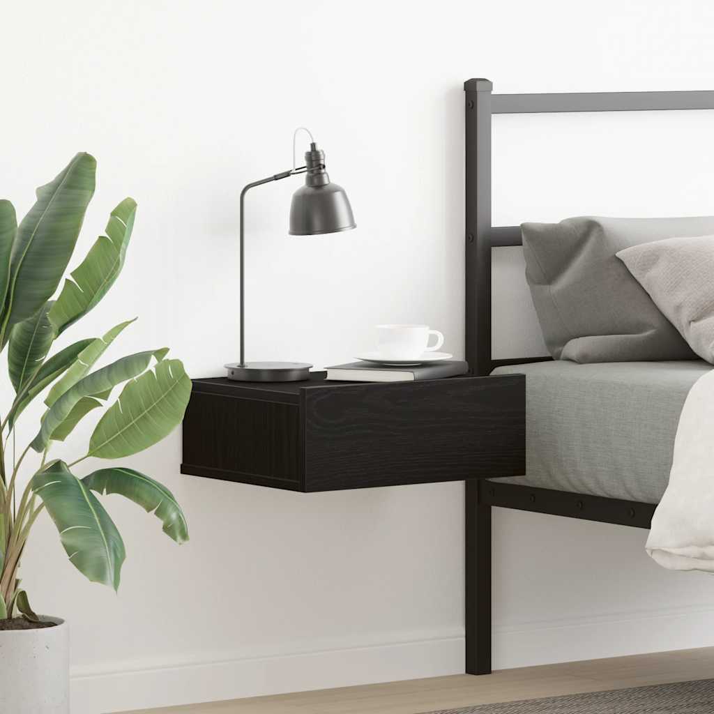 Floating Nightstands 2 Pcs 40X30X15Cm Engineered Wood