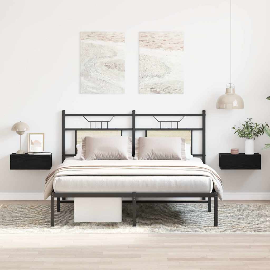 Floating Nightstands 2 Pcs 40X30X15Cm Engineered Wood