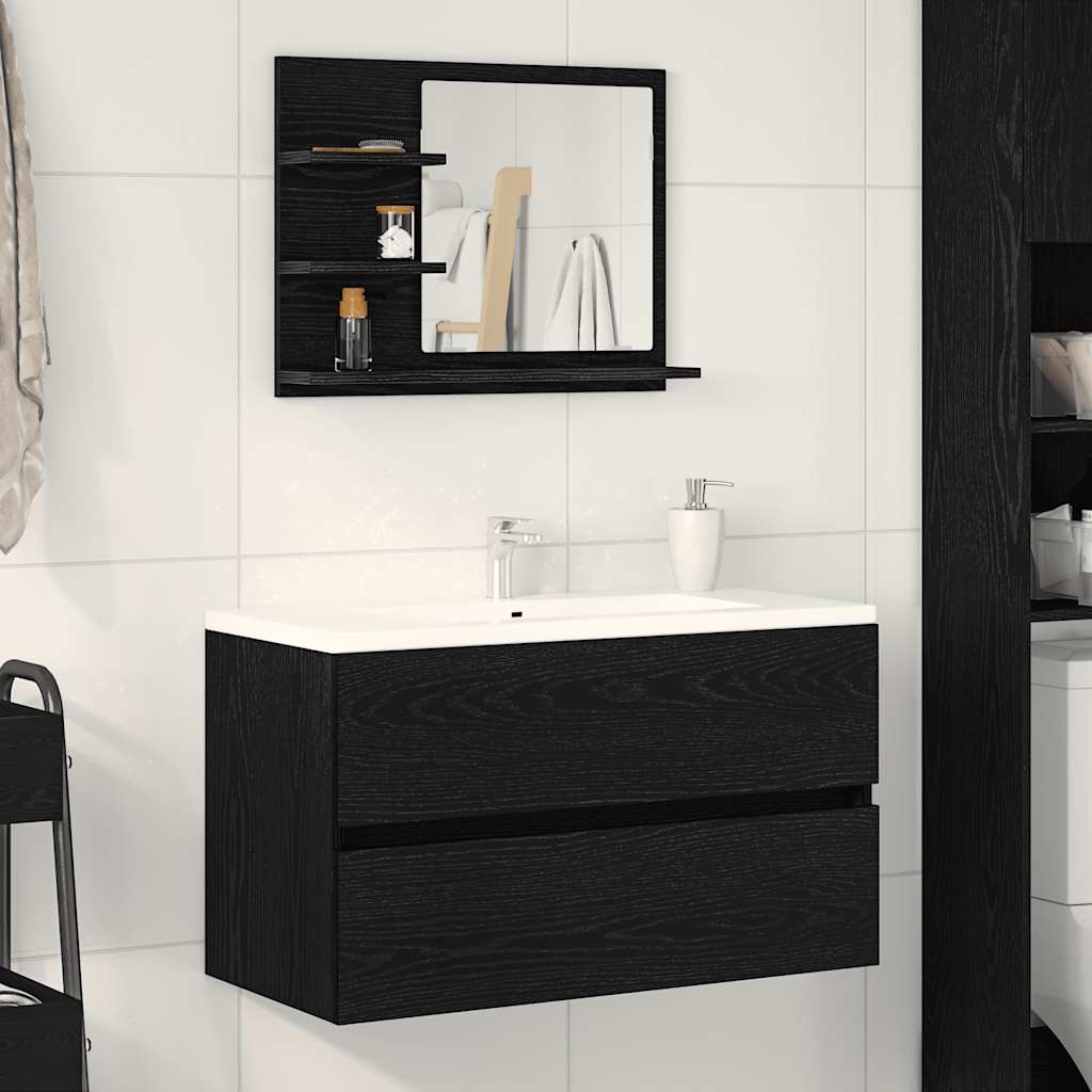 Bathroom Mirror 60X10.5X45 Cm Engineered Wood