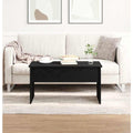 Coffee Table Black Oak 80 X 50.5 X 41.5 Cm Engineered Wood