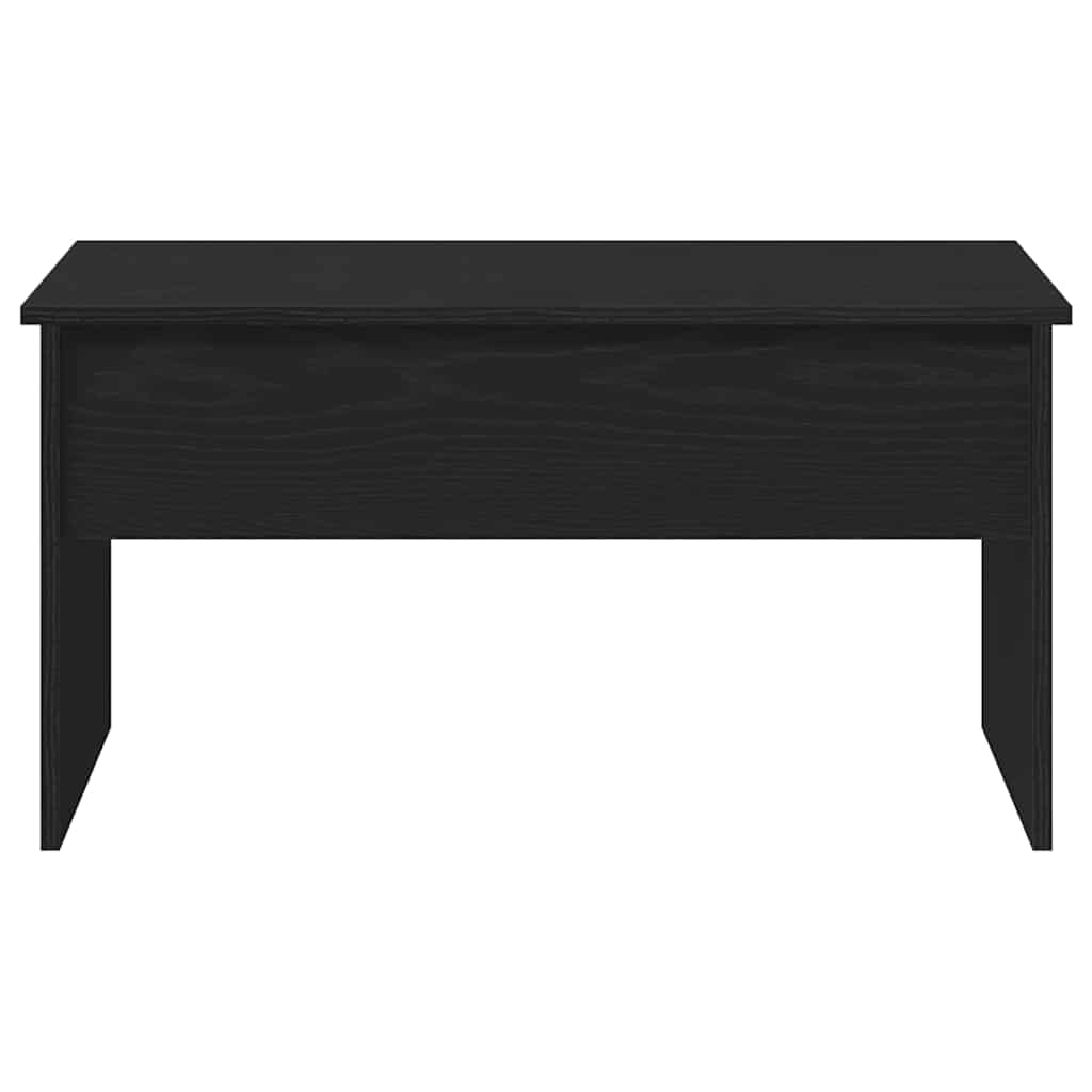 Coffee Table Black Oak 80 X 50.5 X 41.5 Cm Engineered Wood