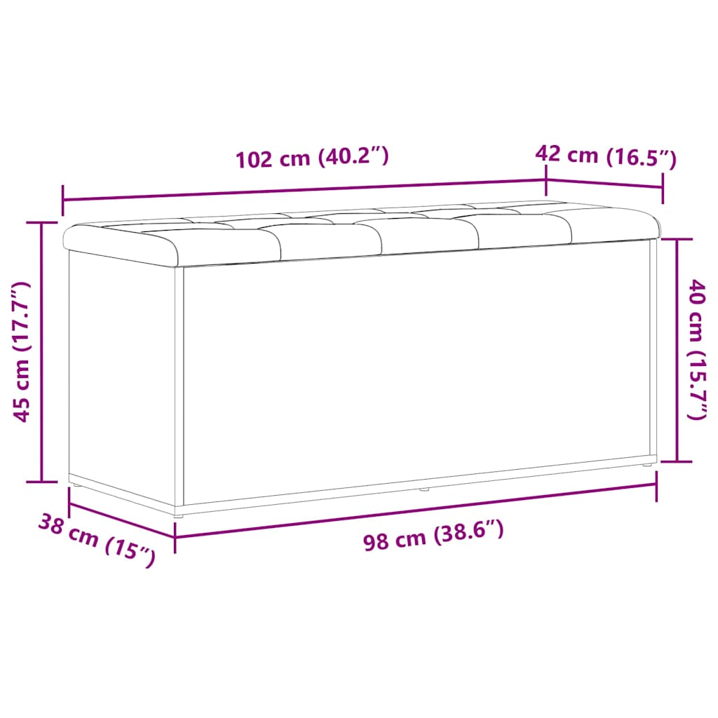 Storage Bench Engineered Wood