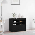 Sideboard With Led Lights 81X37X67 Cm