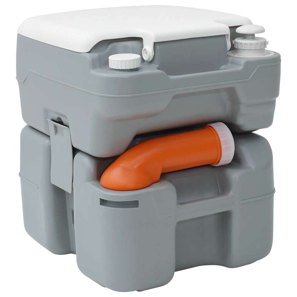 Camping Toilet Grey 41.5 X 36.5 X 42 Cm