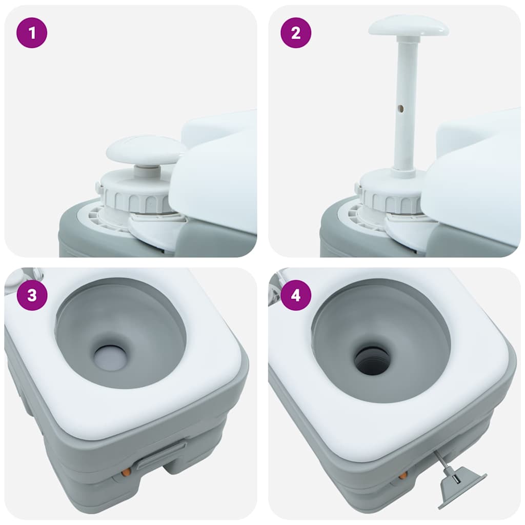 Camping Toilet Manual 41.5 X 36.5 X 37.5 Cm