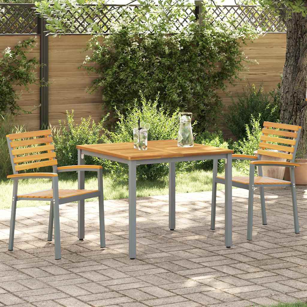 Outdoor Chair Garden 6 Pcs Brown 56 X 57 87 Cm Solid Acacia Wood 56 X 57 X 87 Cm