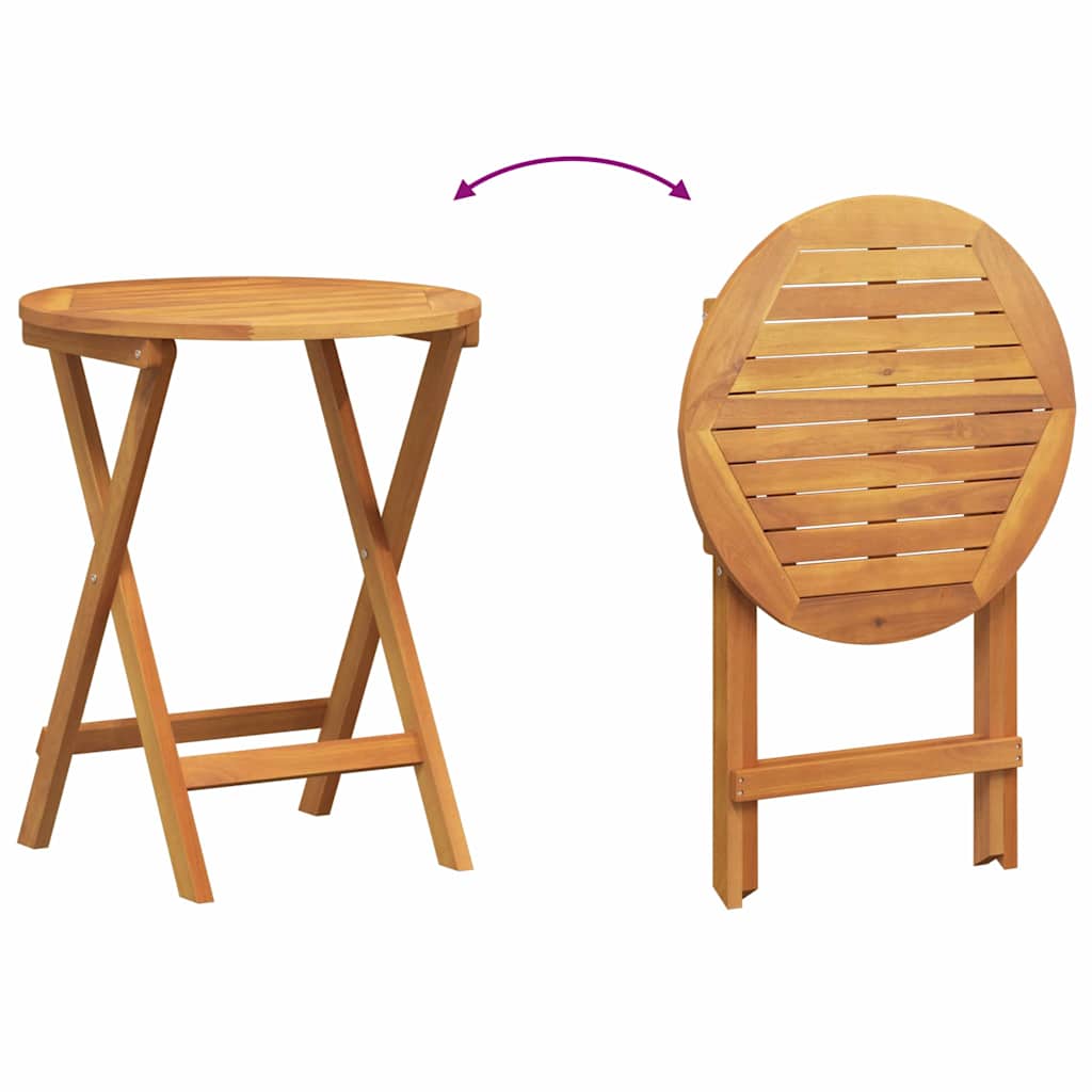 Garden Dining Set 3 Pcs Oil Solid Acacia Wood