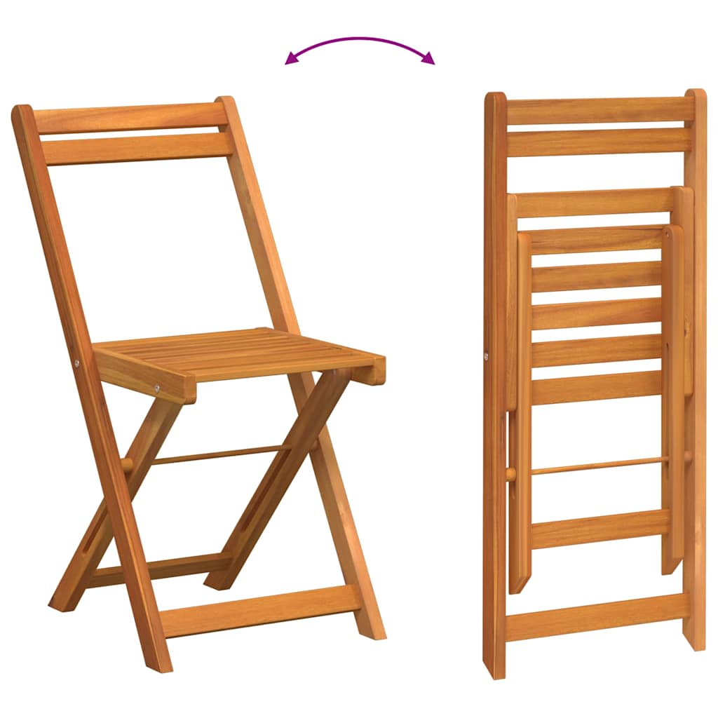 Garden Dining Set 3 Pcs Oil Solid Acacia Wood