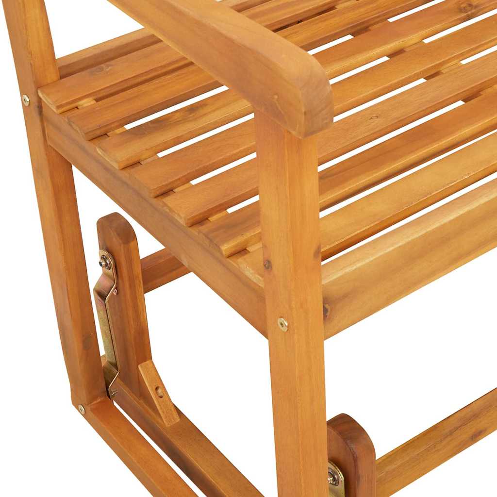 Outdoor Bench 110Cm Acacia Garden Swing Hanging Patio Seat Wooden Furniture X-Cr
