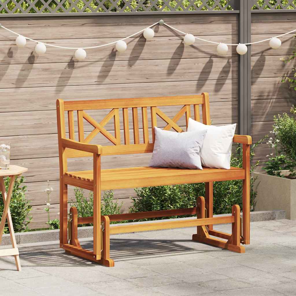 Outdoor Bench 110cm Acacia Garden Swing Hanging Patio Seat Wooden Furniture X-cr