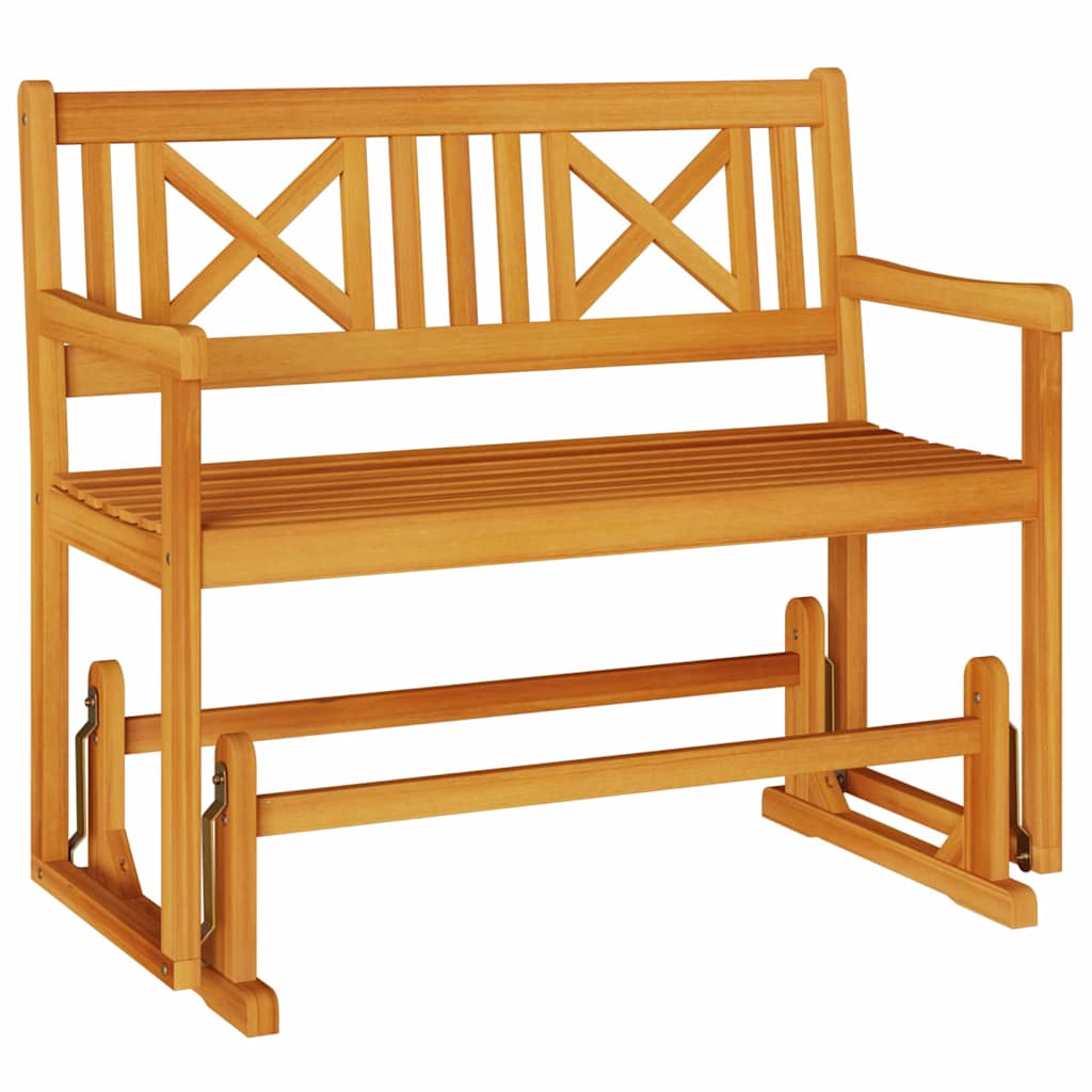 Outdoor Bench 110Cm Acacia Garden Swing Hanging Patio Seat Wooden Furniture X-Cr