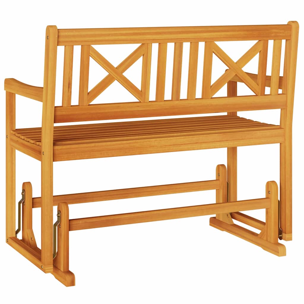 Outdoor Bench 110Cm Acacia Garden Swing Hanging Patio Seat Wooden Furniture X-Cr