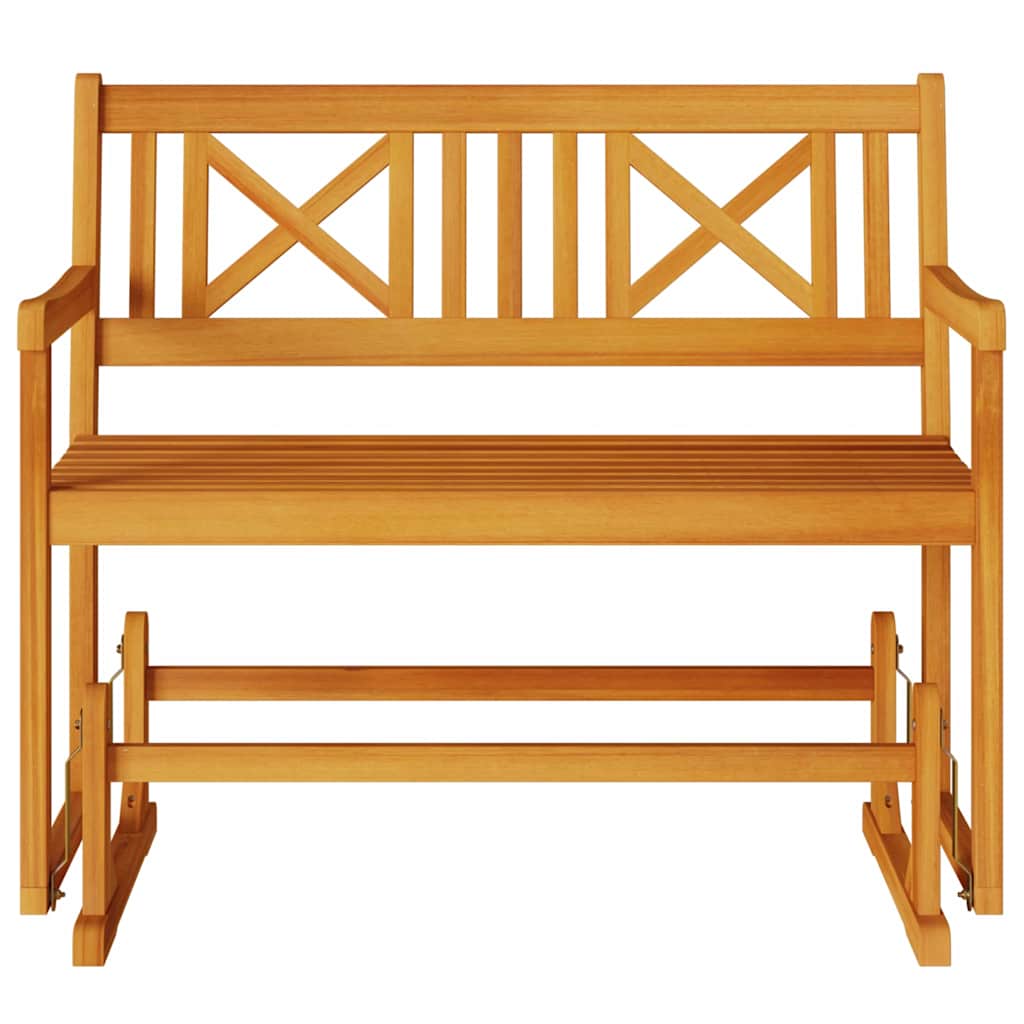Outdoor Bench 110Cm Acacia Garden Swing Hanging Patio Seat Wooden Furniture X-Cr
