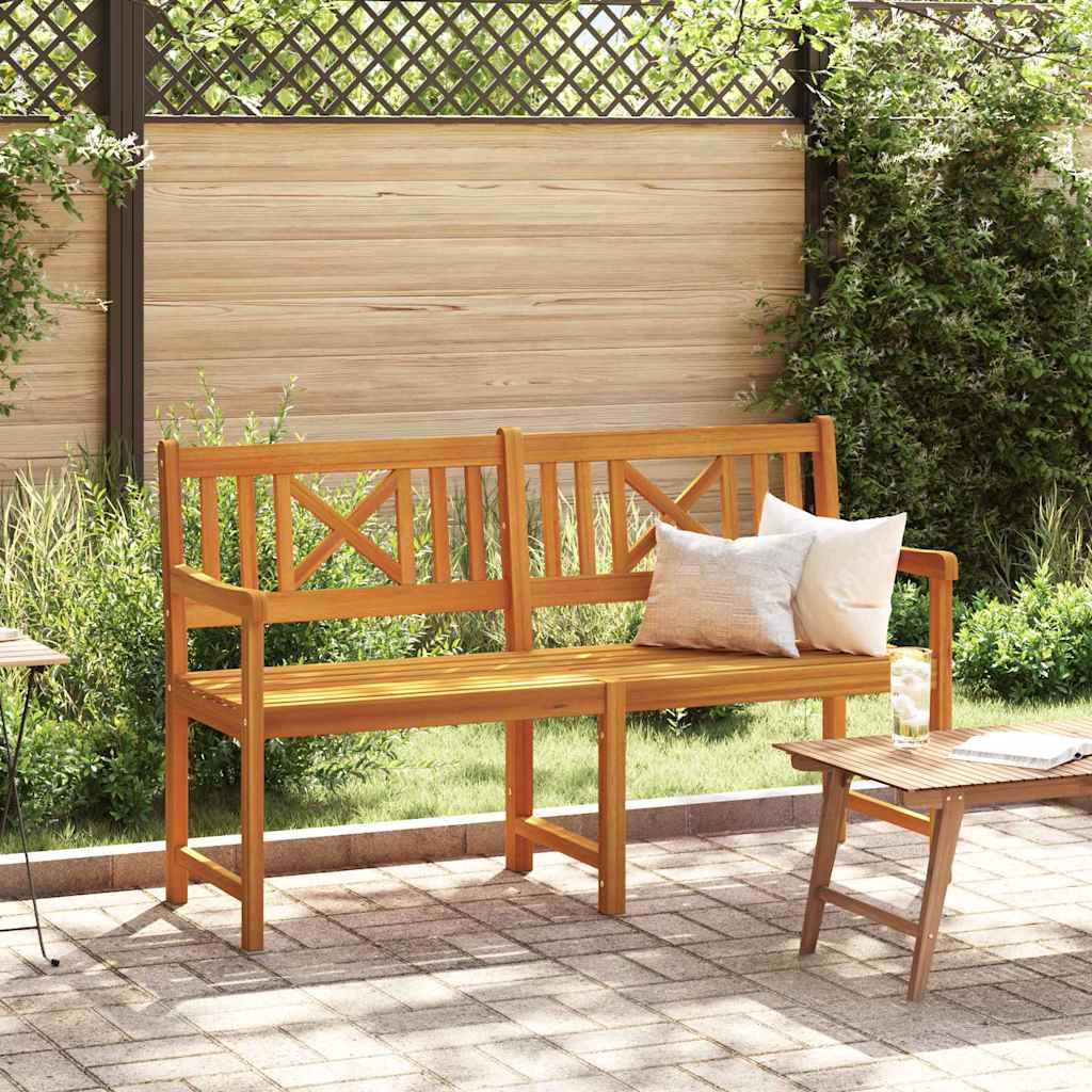 Garden Bench 219 Cm Solid Acacia Wood