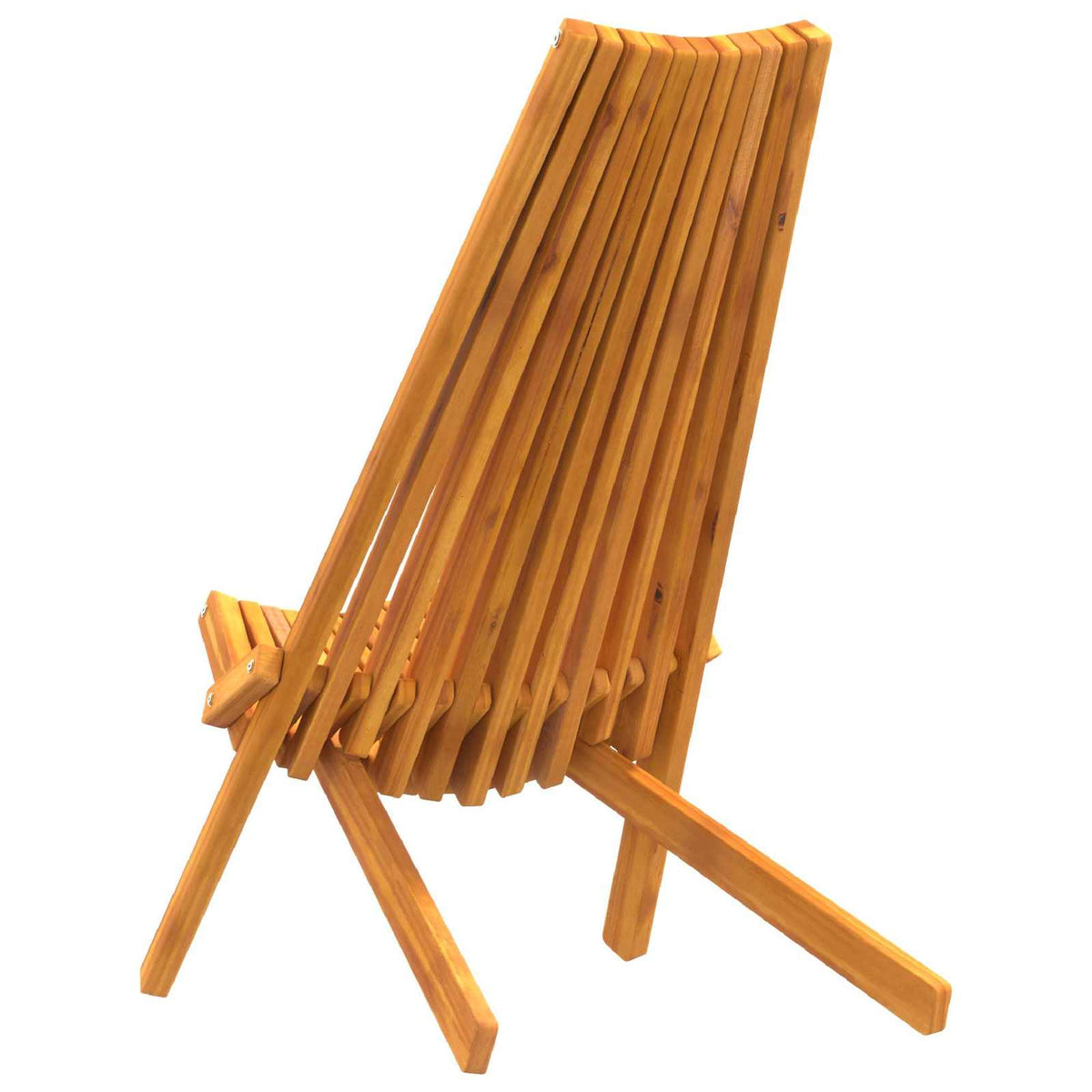 Outdoor Chair Garden Chairs Set of 2 Solid Acacia Wood Patio Dining Brown 69 cm