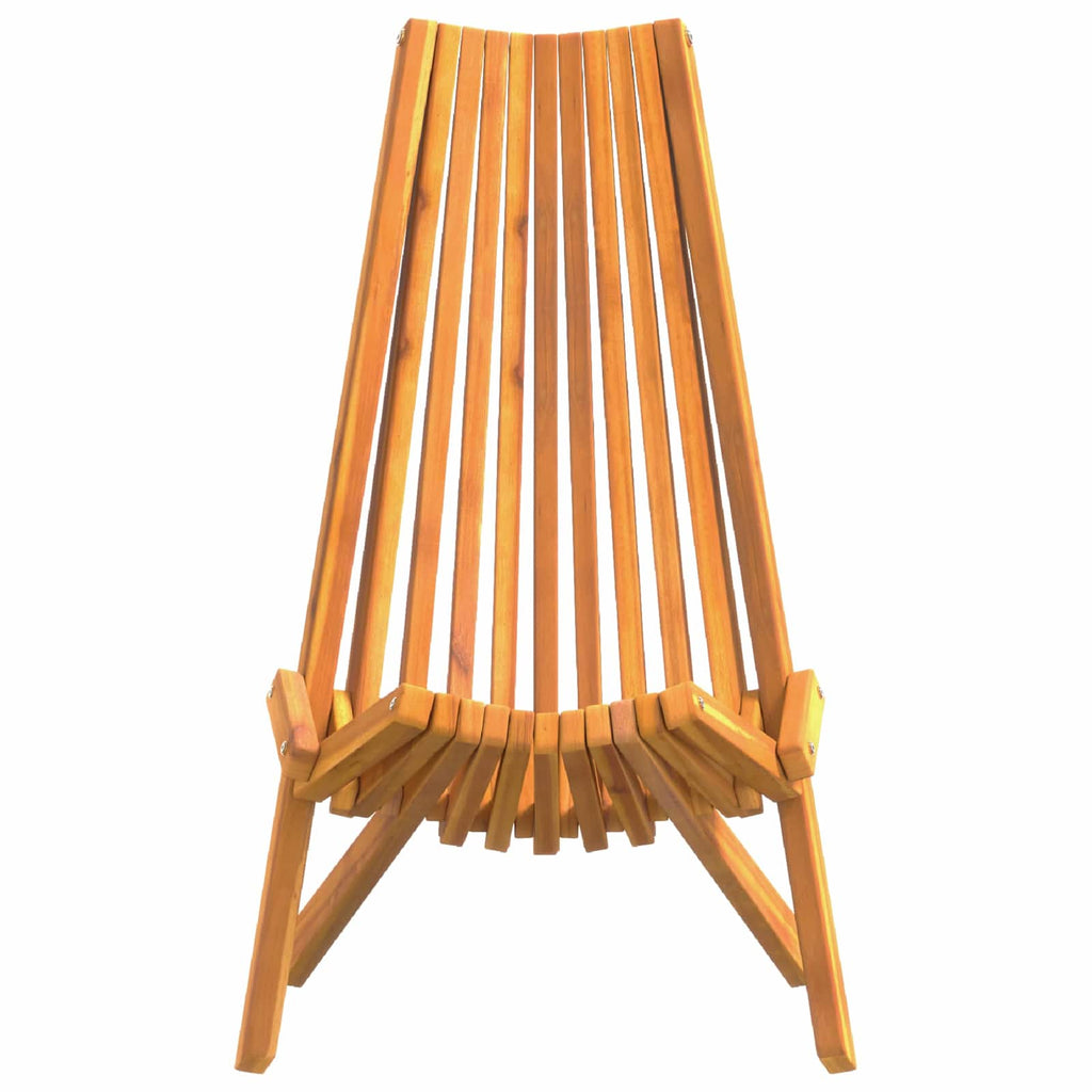 Outdoor Chair Garden Chairs Set of 2 Solid Acacia Wood Patio Dining Brown 69 cm