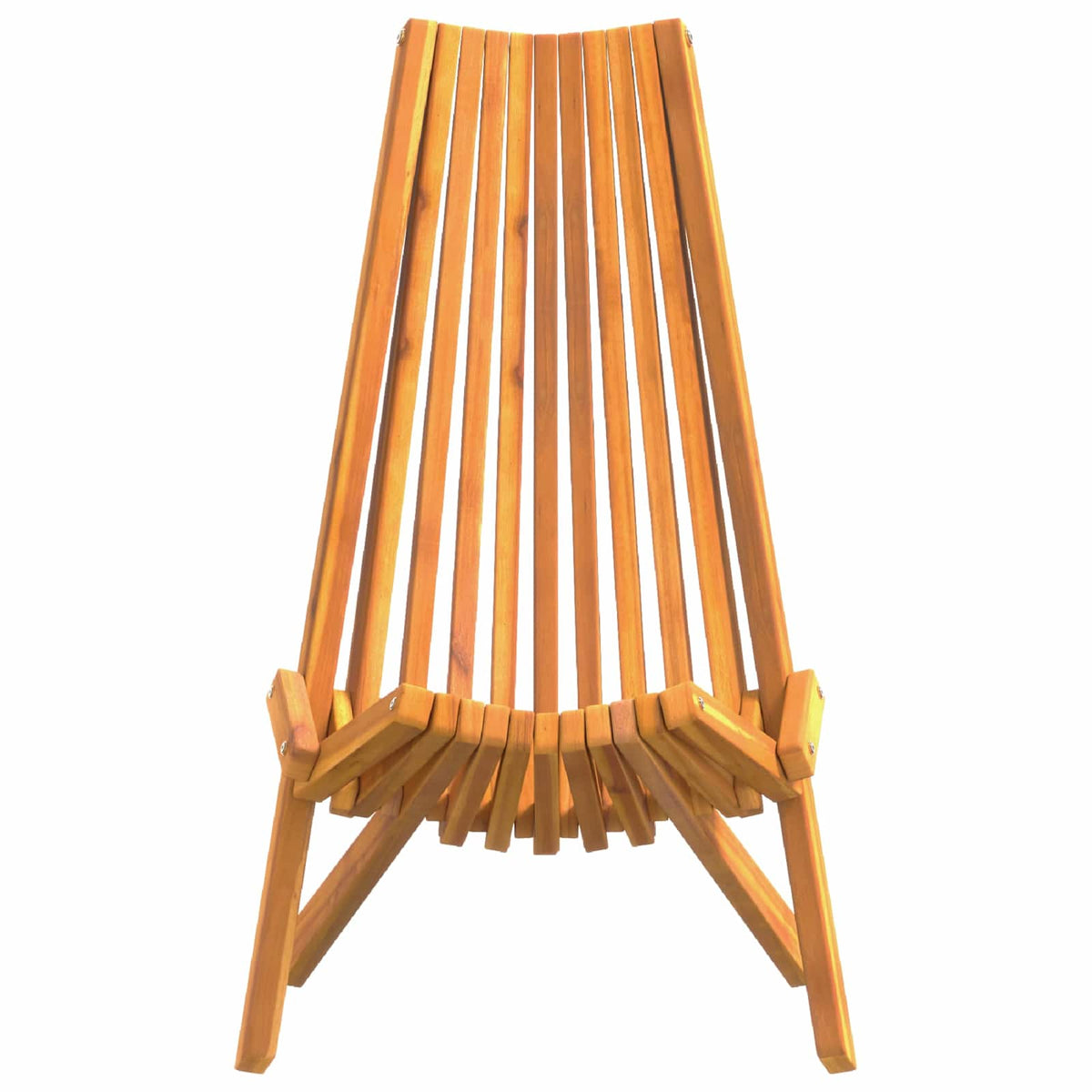 Outdoor Chair Garden Chairs Set of 2 Solid Acacia Wood Patio Dining Brown 69 cm