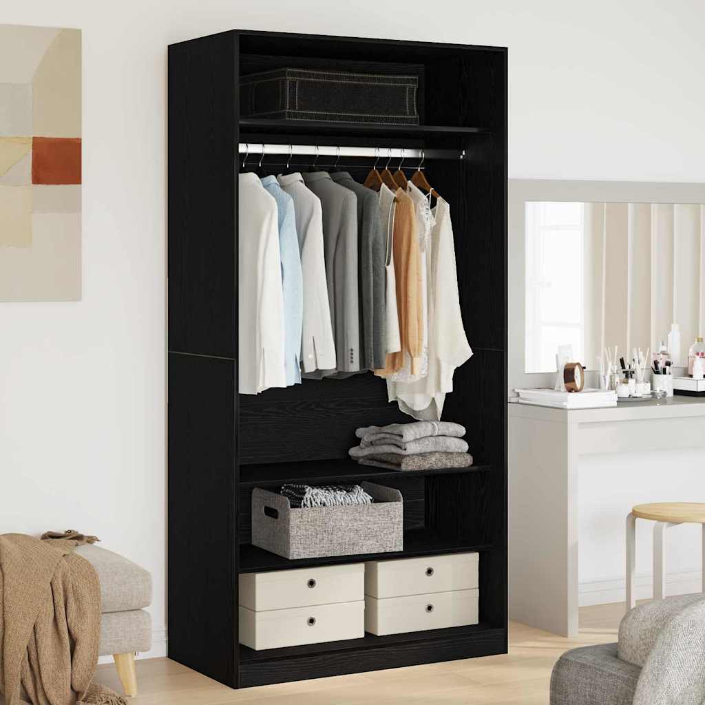Wardrobe With Shelf Engineered Wood