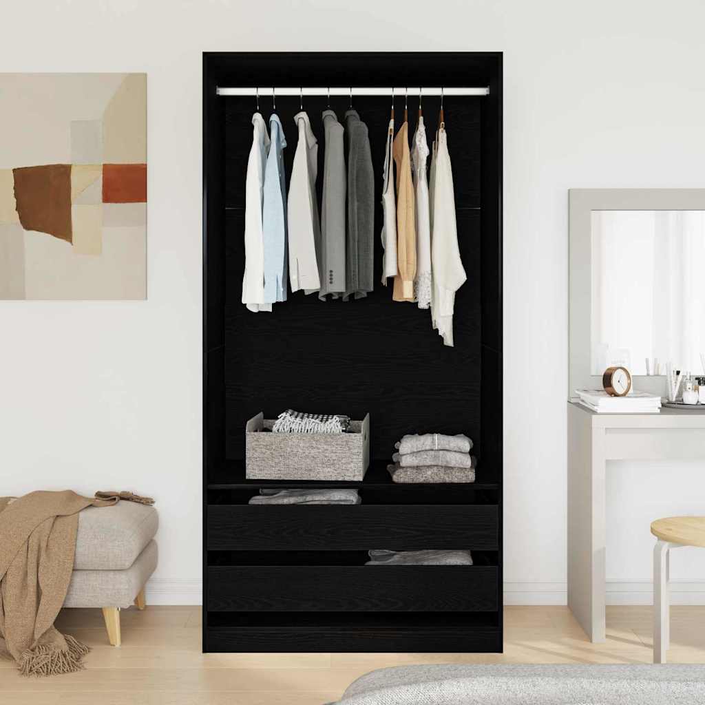Wardrobe With Shelf Engineered Wood