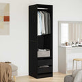 Wardrobe With Drawer Engineered Wood