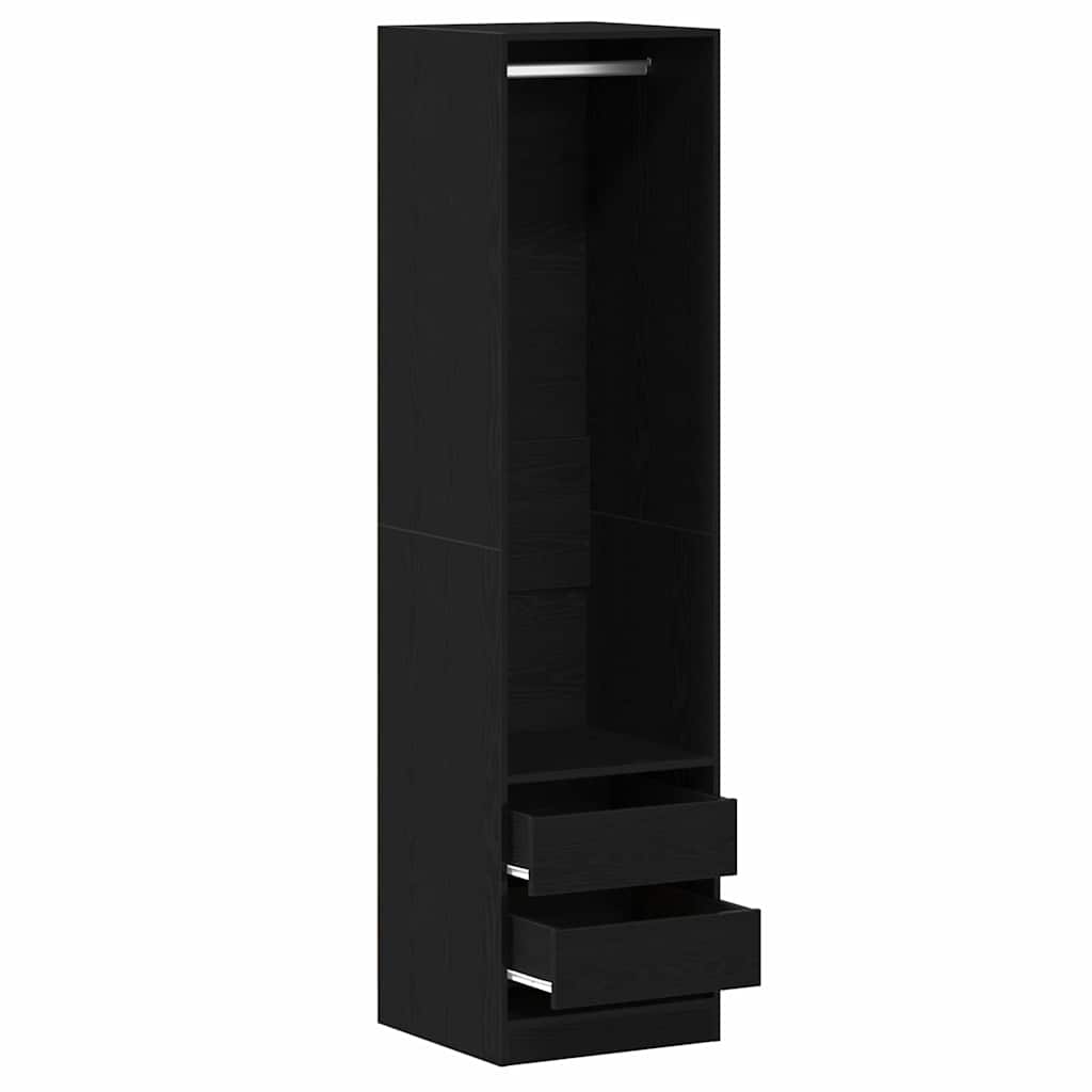 Wardrobe With Drawer Engineered Wood