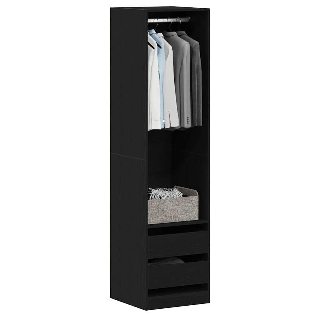 Wardrobe With Drawer Engineered Wood