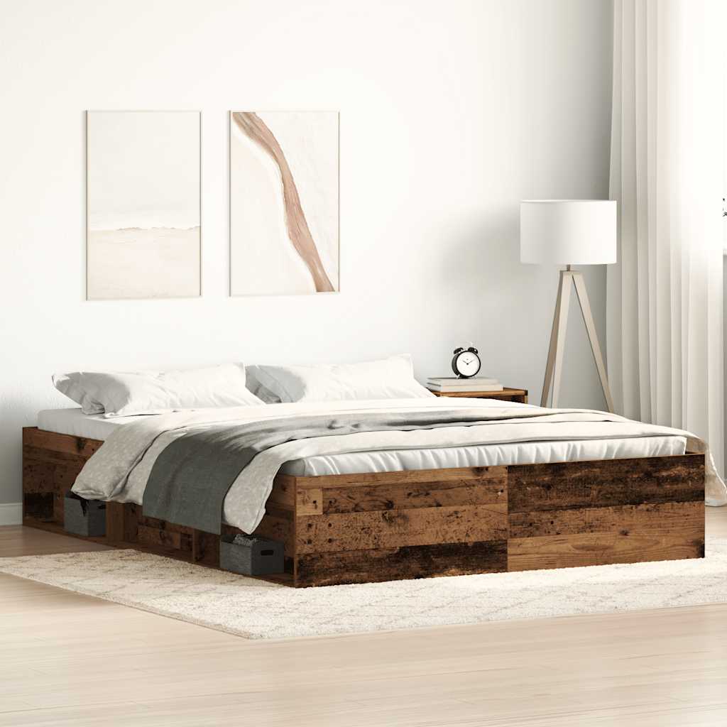 Bed Frame Without Mattress Engineered Wood