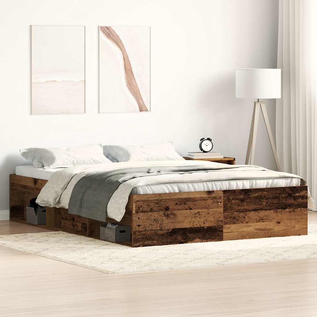 Bed Frame Without Mattress Engineered Wood