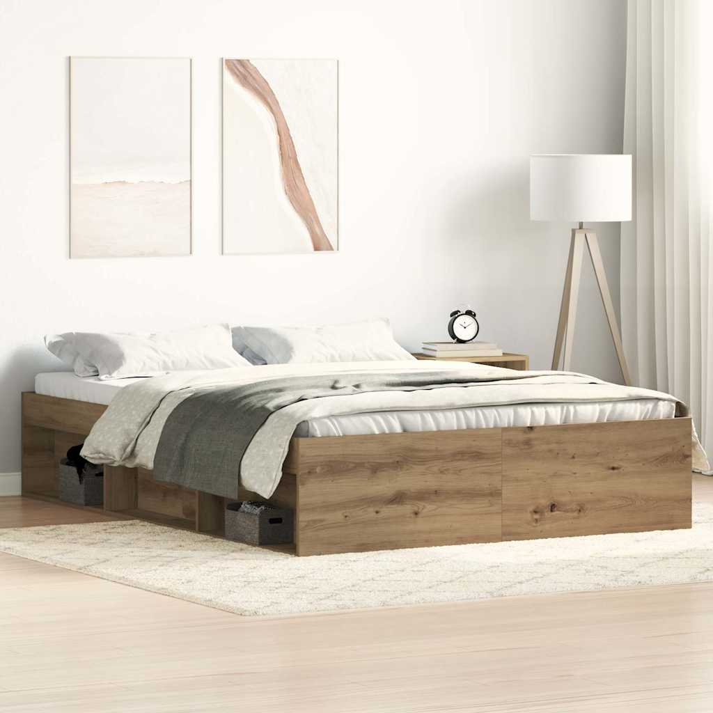 Bed Frame Without Mattress Engineered Wood