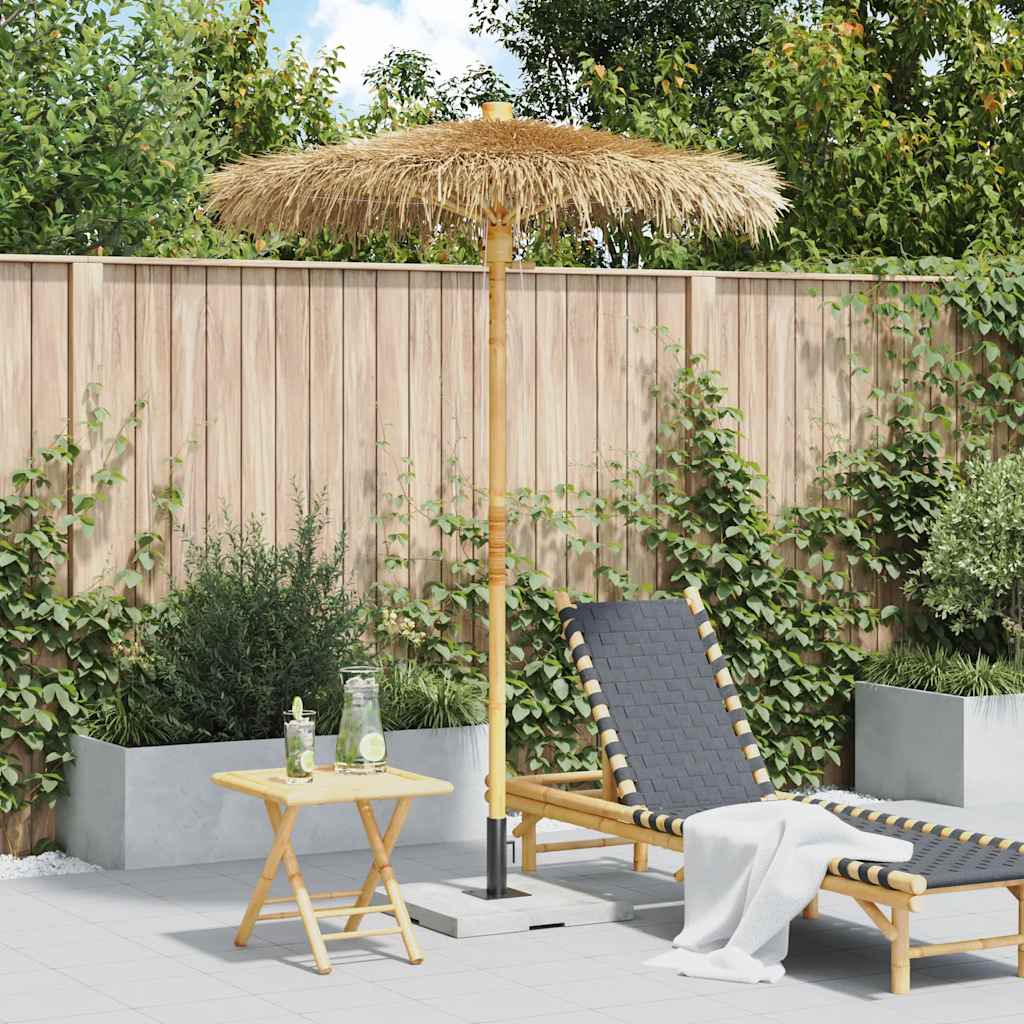 Bamboo Garden Parasol With Banana Leaf Roof
