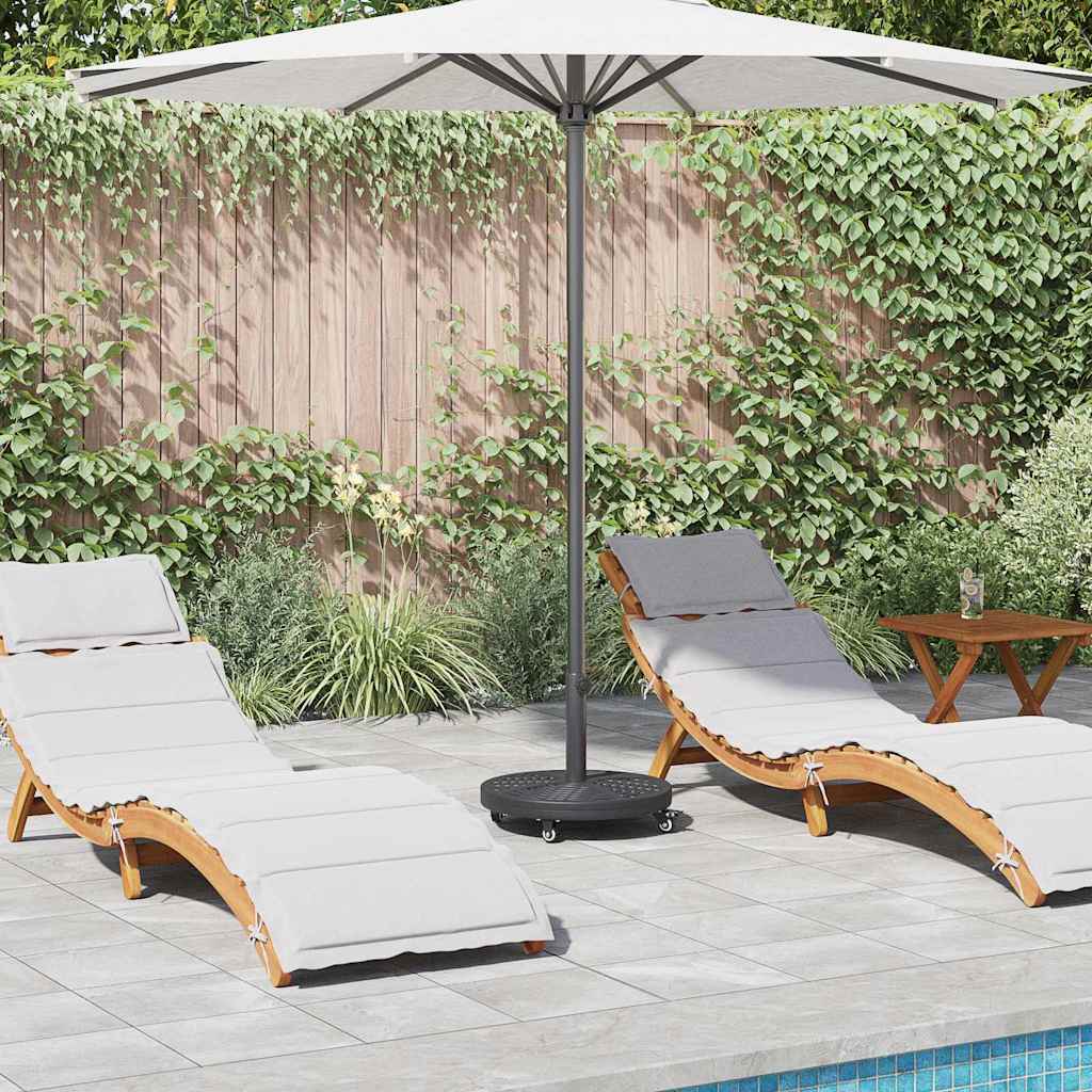 Parasol Base With Wheels For Ø38 / 48 Mm Poles 27 Kg Round