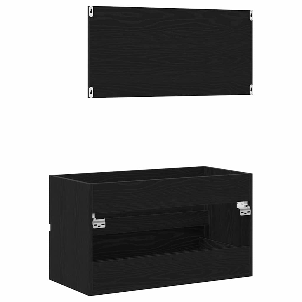 Bathroom Furniture Set 2 Pcs Engineered Wood