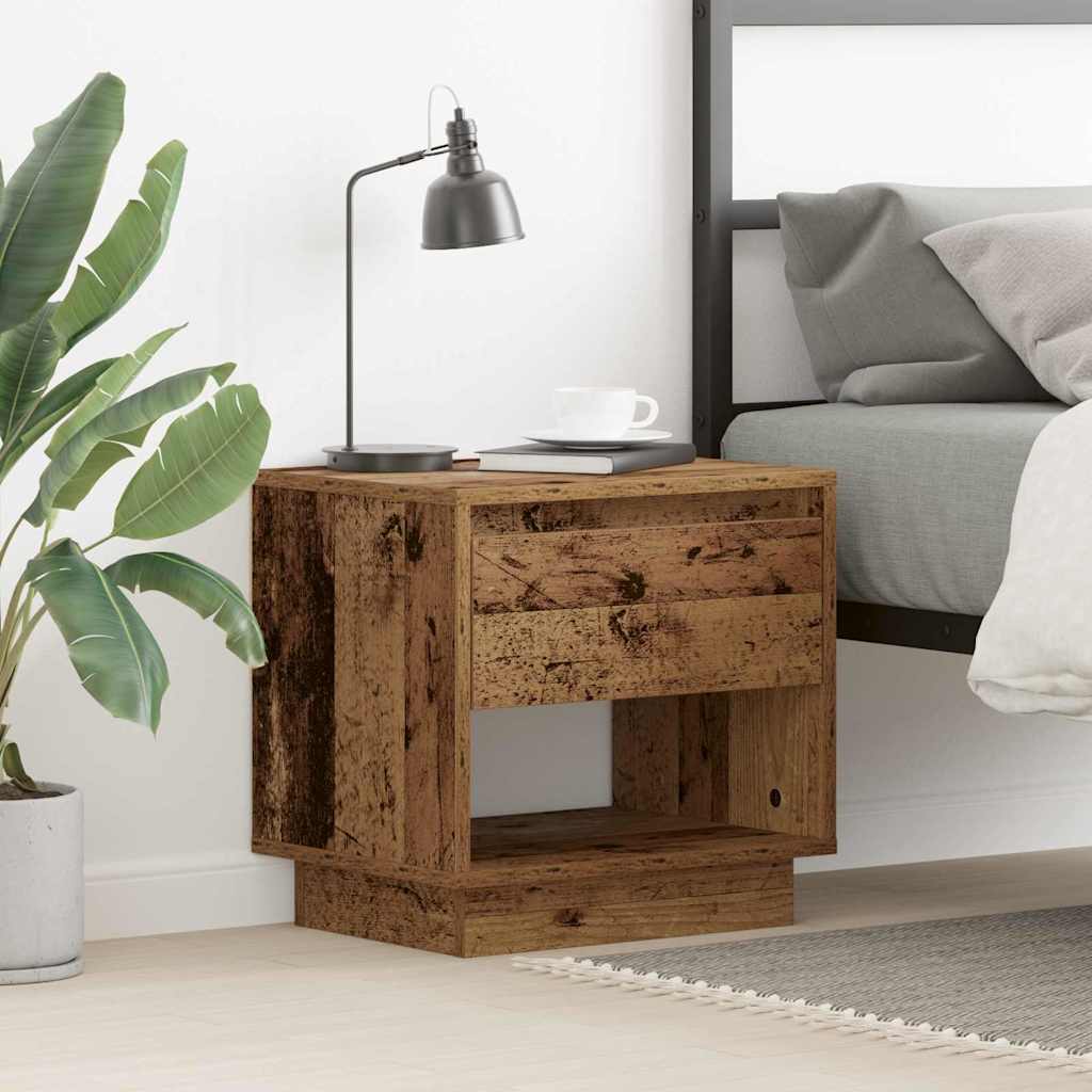 Bedside Cabinet 45X34X44 Cm Engineered Wood