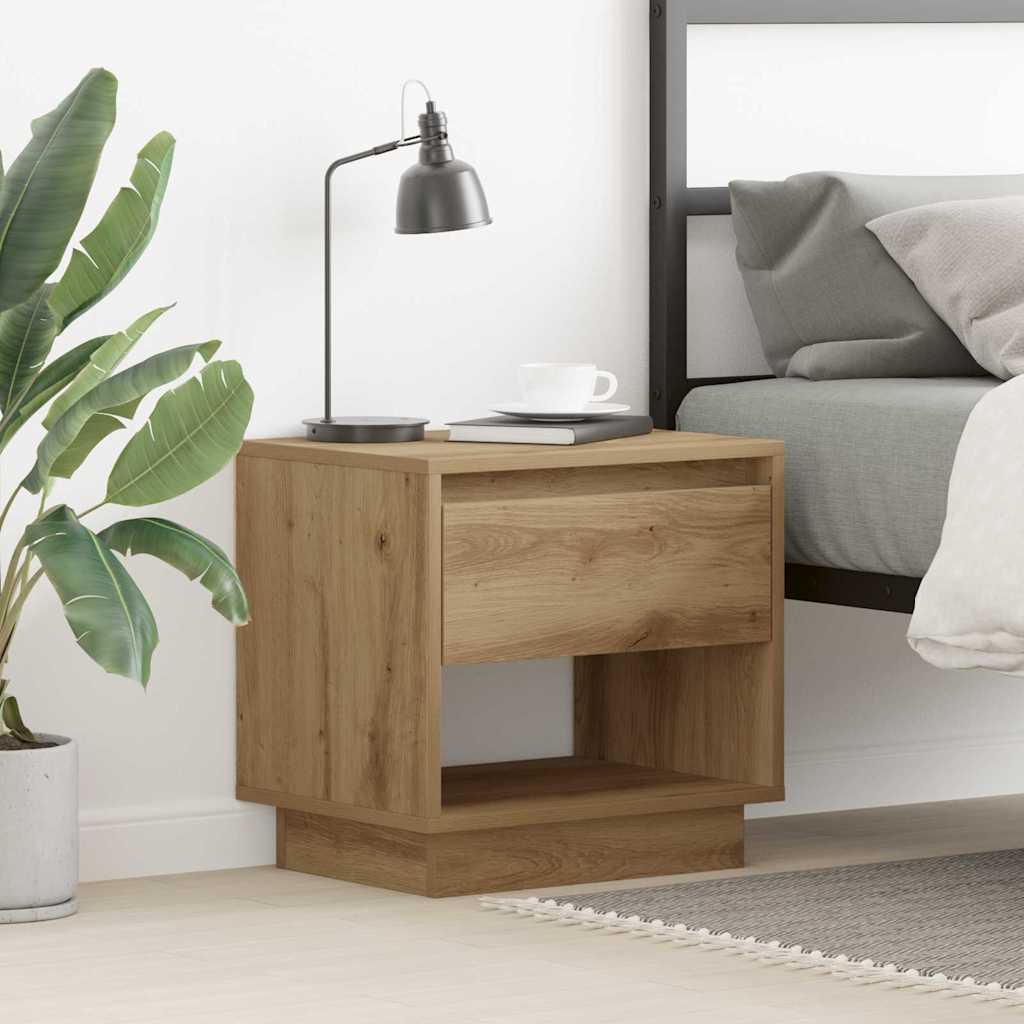 Bedside Cabinet 45X34X44 Cm Engineered Wood