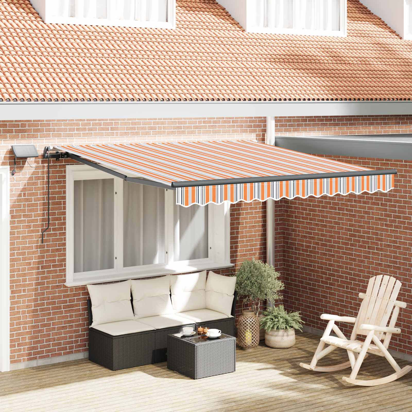Retractable Awning Fabric And Aluminium