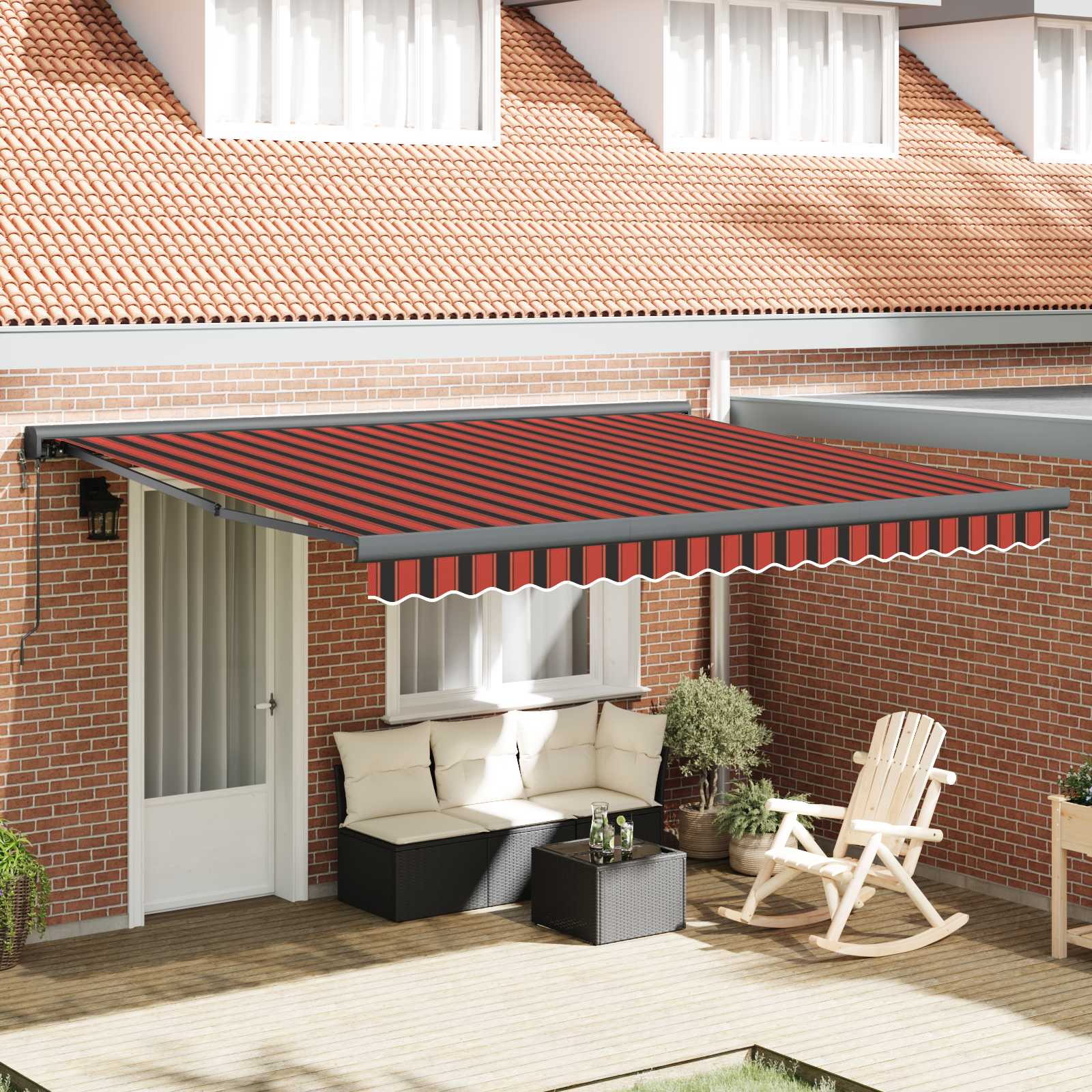 Retractable Awning Fabric And Aluminium
