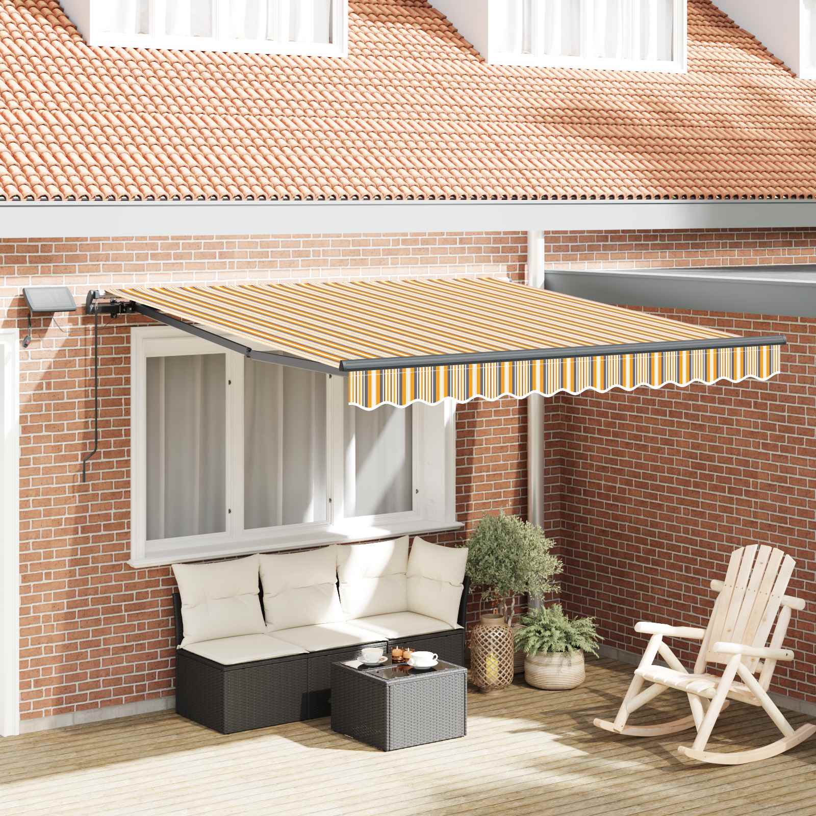 Retractable Awning Fabric And Aluminium