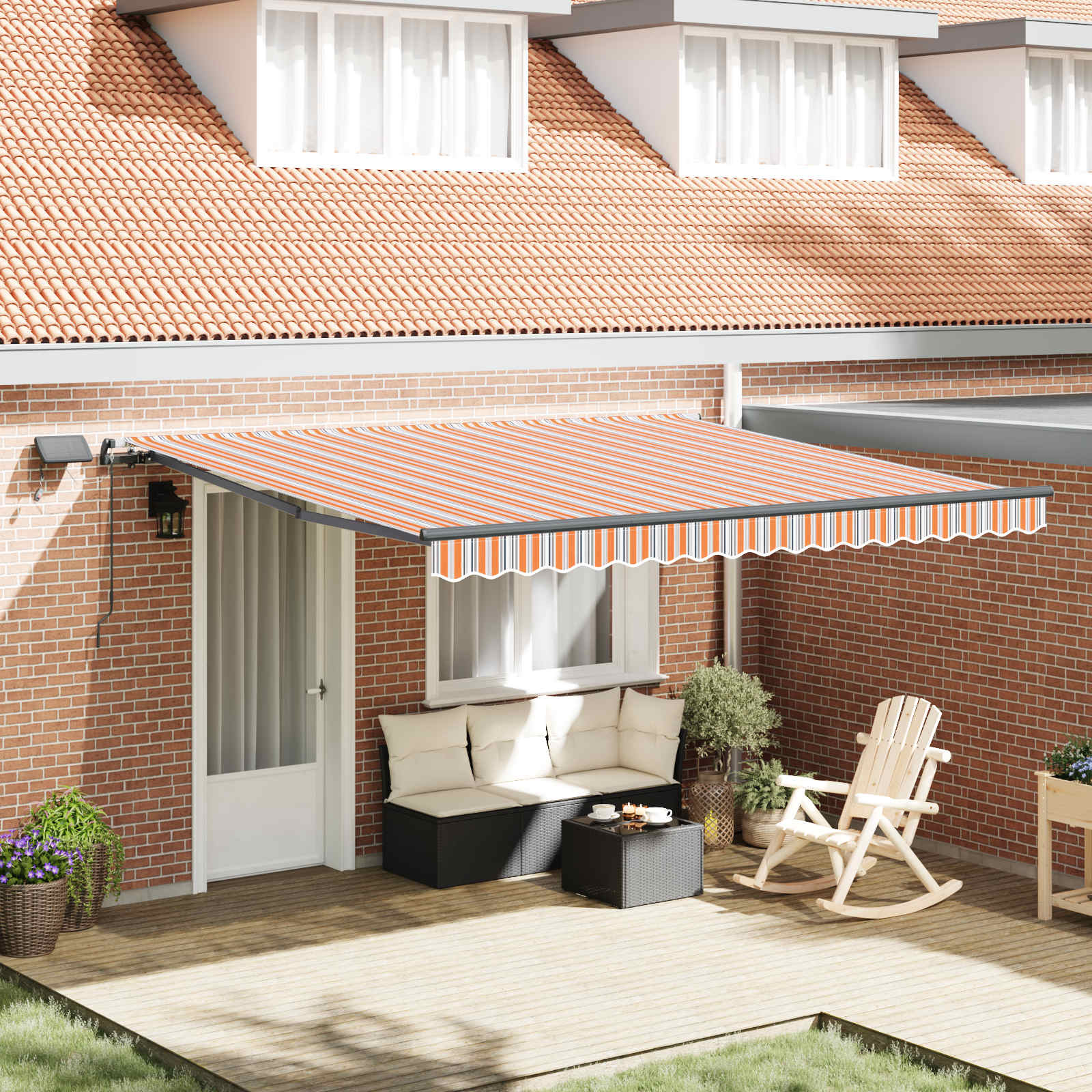 Retractable Awning Fabric And Aluminium