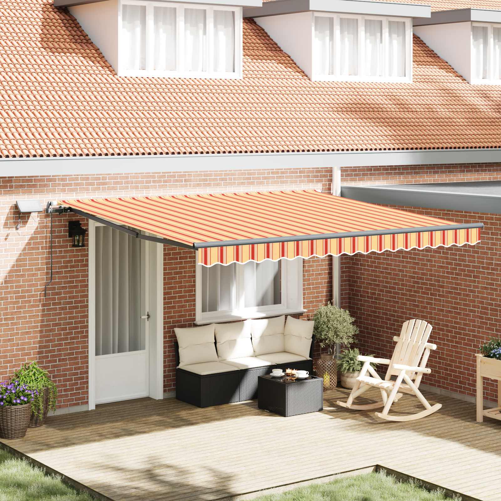 Retractable Awning Fabric And Aluminium